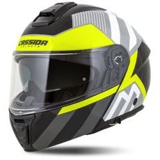 INTEGRALNA ČELADA CASSIDA MODULO 2.1 PROFILE WHITE/BLACK/YELLOW FLUO/GREY S