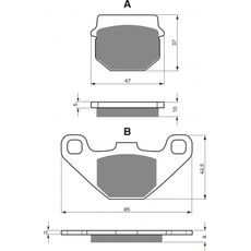 ZAVORNE OBLOGE GOLDFREN 042 S33 OFF-ROAD REAR