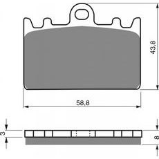 ZAVORNE OBLOGE GOLDFREN 090 AD OFF-ROAD FRONT