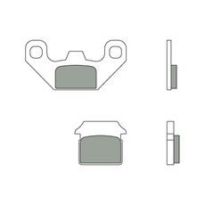 ZAVORNE OBLOGE BREMBO 07099 CC SCOOTER