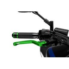 BRAKE LEVER WITHOUT ADAPTER PUIG 3.0 120VP DOLGA (LONG) GREEN/SILVER