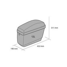 RIGID SADDLEBAG CUSTOMACCES EASY AR0006N ČRNA RIGHT