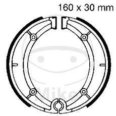 BRAKE SHOE SET EBC 921 VZMETI NISO PRILOŽENE