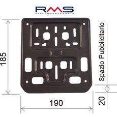 PLATE HOLDER RMS 142700010 FOR MOPED AND SCOOTER