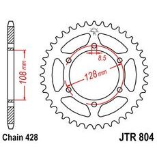 ZADNJI VERIŽNIK (ZOBNIK) JT JTR 804-42 42T, 428