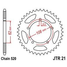 ZADNJI VERIŽNIK (ZOBNIK) JT JTR 21-40 40T, 520