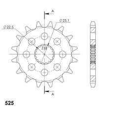 VERIŽNI SET D.I.D CHAIN - SREBRNA CHAIN 525 ZVM-X, X-RING (X, NX, QX, XS), CHK FRONT SPROCKET SUPERSPROX, CHK REAR SPROCKET SUPERSPROX ZA TRIUMPH SPEED TRIPLE 1200 RS 2021-2026