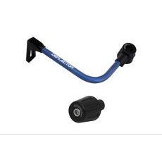 LEVER GUARD ACCOSSATO WITH BLUE HOSE AND JOINT LEFT, ALUMINIUM