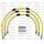 STANDARD Front brake hose kit Venhill POWERHOSEPLUS YAM-11002FB-YE (3 cevi v kompletu) Yellow hoses, black fittings