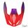 Helmet peak SHOT FURIOUS KID STREAM A04-21OC-BK2-P01 red glossy