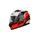 Full face helmet CASSIDA APEX CONTRAST red fluo/ black/ white/ grey XL