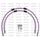 RACE Front brake hose kit Venhill POWERHOSEPLUS SUZ-6040FB-PU (2 cevi v kompletu) Purple hoses, black fittings