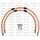 RACE Front brake hose kit Venhill POWERHOSEPLUS HON-10028FB-OR (2 cevi v kompletu) Orange hoses, black fittings