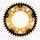 Rear sprocket SUPERSPROX STEALTH RST-1304:43-GLD zlata 43T, 525
