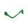Lever guard ACCOSSATO with green hose and joint right, aluminium