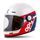 Full face helmet CASSIDA Fibre OPG white/ blue/ red S