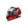 Full face helmet CASSIDA APEX CONTRAST red fluo/ black/ white/ grey M