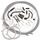 Univerzalni set za zajlo za plin (gas zajla) Venhill U01-4-150-GY 1,35m 4 Takten (4 stroke) Siva