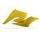 Radiator scoops POLISPORT 8410400001 (par) yellow RM 01