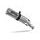 Slip-on exhaust GPR M3 INOX E4.H.254.1.M3.INOX Brushed Stainless steel including removable db killer and link pipe