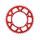 Rear ALU sprocket SUPERSPROX RAL-1512:51-RED rdeč 51T, 520