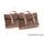 Leather saddlebag CUSTOMACCES VINTAGE ALV001T brown par