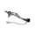 Brake pedal MOTION STUFF 83P-0961002 silver body, black steel fixed tip Steel Fixed Tip