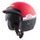 Jet helmet CASSIDA OXYGEN JAWA OHC red matt / black / white S