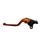 Clutch Lever ACCOSSATO fixed CNC-worked aluminium, orange