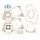 Celoten set tesnil za motor ATHENA P400060850130