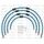 STANDARD Front brake hose kit Venhill POWERHOSEPLUS BMW-10012F-TB (4 cevi v kompletu) Translucent blue hoses, chromed fittings
