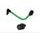 Lever guard ACCOSSATO with green hose and joint left, aluminium