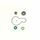 Water pump gasket kit ATHENA P400270475018 with bearings