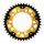 Verižni set EK - Zlat chain 525 MVXZ, X-ring (X, NX, QX, XS), CHK front sprocket SUPERSPROX, CHK rear sprocket SUPERSPROX STEALTH za HONDA CBF 600 / S 2008-2012