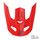 Helmet peak SHOT SPEED HEAVY A04-21OB-A02-P01 red glossy