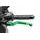 Clutch lever without adapter PUIG 260VP poklopna (foldable) green/silver