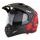 Motocross Helmet CASSIDA TOUR 2.0 CREW black matt/red XS