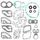 Complete gasket set with oil seal WINDEROSA PWC 611114