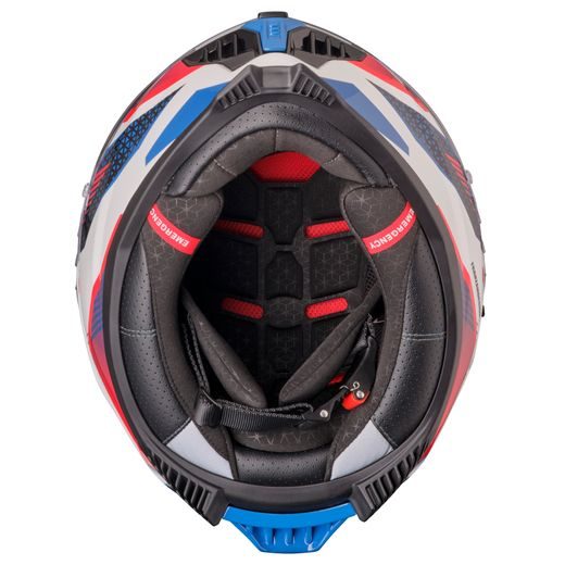 INTEGRALNA ČELADA GMS GELERO ZG12701 WHITE-RED-BLUE S