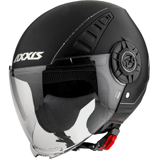 JET HELMET AXXIS METRO ABS SOLID BLACK MATT L