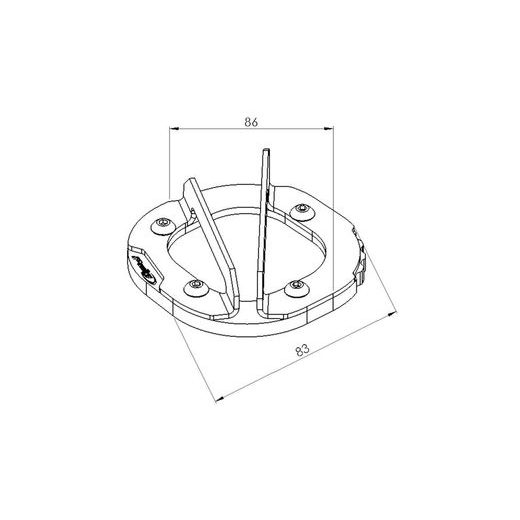 KICKSTAND EXTENSION PUIG 20762N ČRNA