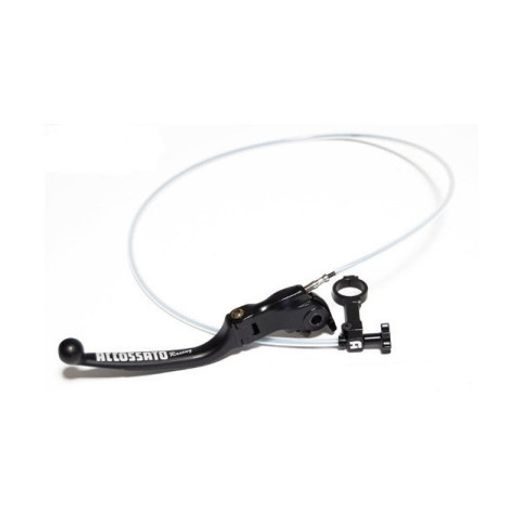 ROČICA ZAVORE ACCOSSATO WITH INTEGRATED REMOTE ADJUSTER FOR ORIGINAL BRAKE MASTER CYLINDERS FOLDING BLACK