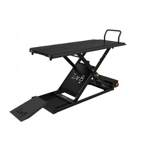 MOTORCYCLE LIFT LV8 GOLDRAKE 800HC FLOOR VERSION EG800HCE.BK WITH ELECTRO-HYDRAULIC UNIT, SPLIT VERSION (BLACK)