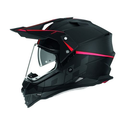 TOURING HELMET CASSIDA N312 CROW, NOX BLACK/RED M