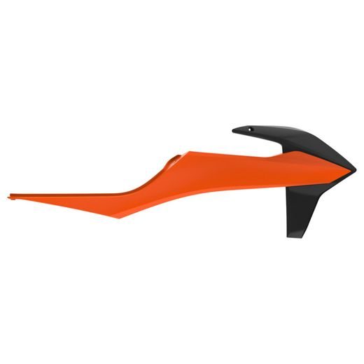 RADIATOR SCOOPS POLISPORT 8422100028 ORANGE KTM16/BLACK