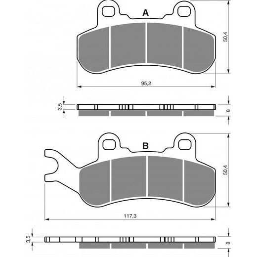 ZAVORNE OBLOGE GOLDFREN 376 S33 OFF-ROAD REAR