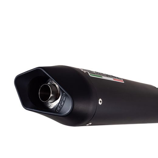 DUAL SLIP-ON EXHAUST GPR FURORE A.37.FUNE MATTE BLACK ZA APRILIA SHIVER 750 2007-2016