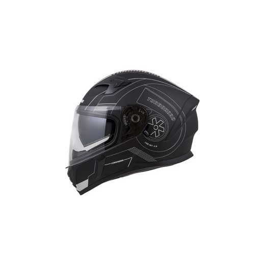 FULL FACE HELMET CASSIDA INTEGRAL 3.0 TURBOHEAD BLACK MATT/ SILVER (ALLOY) XS