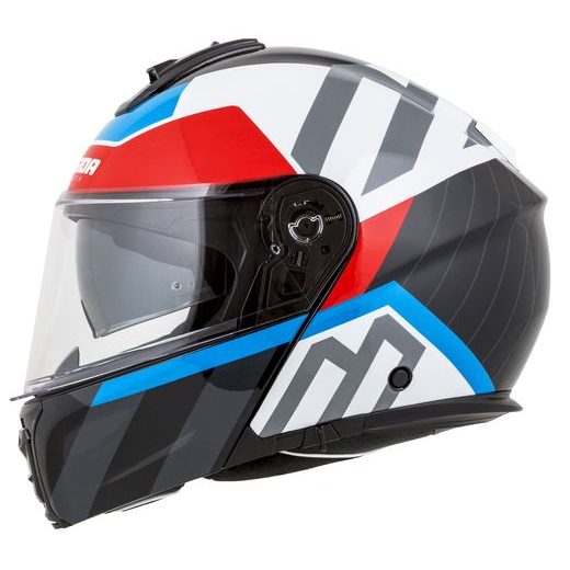 INTEGRALNA ČELADA CASSIDA MODULO 2.1 PROFILE WHITE PEARL/BLACK/BLUE/RED/GREY S