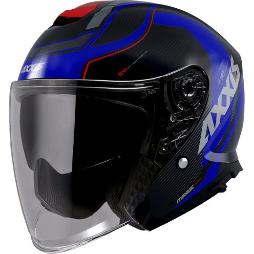 JET HELMET AXXIS MIRAGE SV ABS VILLAGE B7 MATT BLUE XS